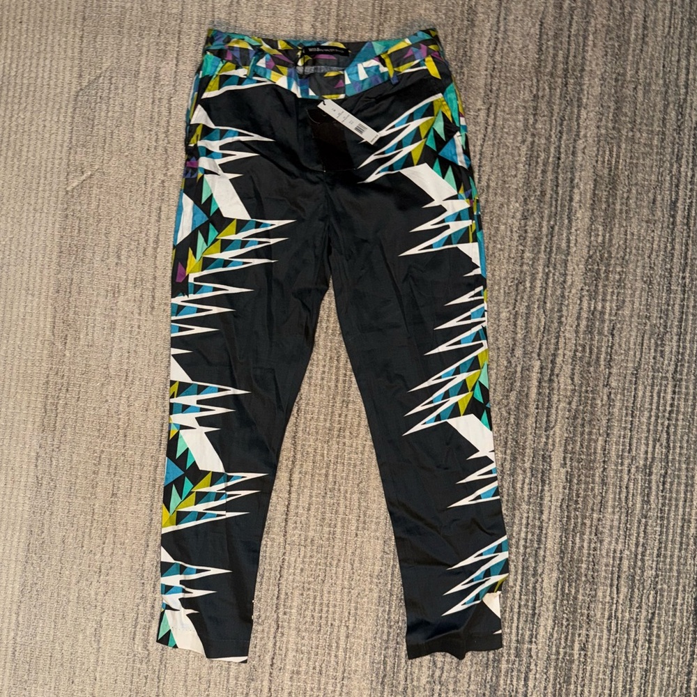 Walter Baker Multicolor Geometric Pants - NWT - Size XS